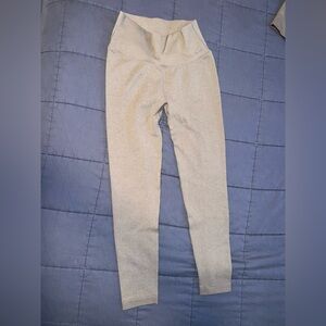 Lilias Light Brown High-Waisted Leggings